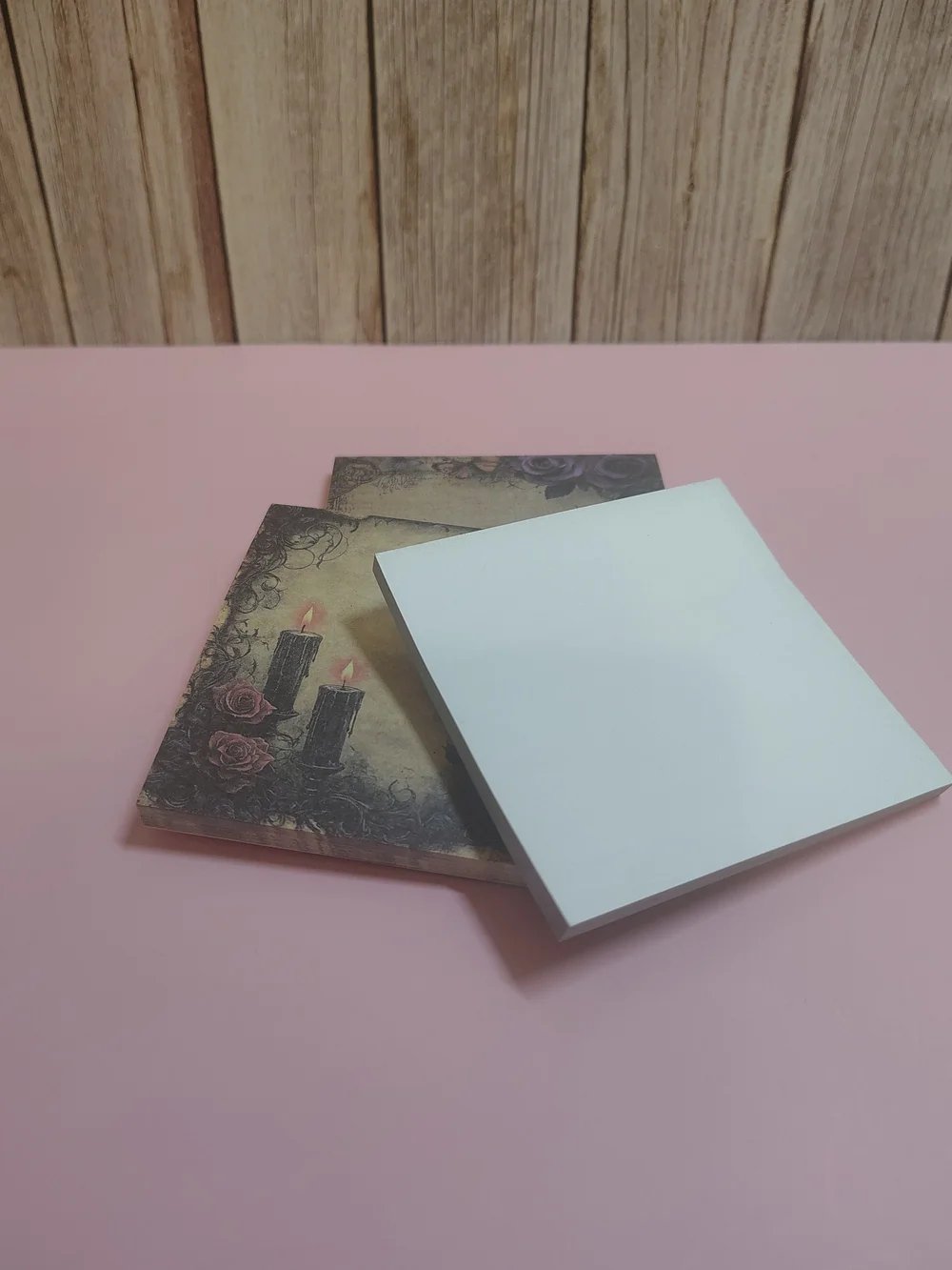 3 Gothic Floral Note Pad Set - Candle & Castle Designs